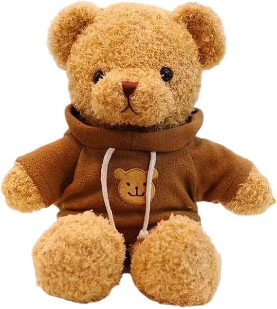 Teddy Bear Stuffed Animal, Teddy Bear Plush Toy, Birthday for Kids Boys Girls Friends (Brown, 12inch)
