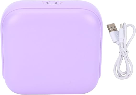 SEAFRONT Thermal Printer Portable BT Label Printer for Home Office Supports Various Label Sizes Compact and Portable APP Control with WalkPrint APP No Ink or Toner Needed (Violet)