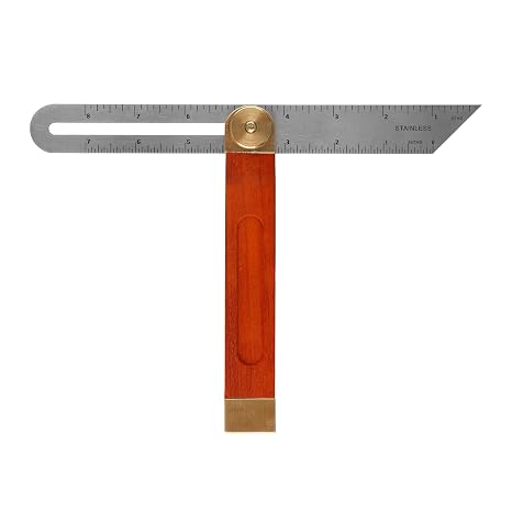 Adjustable Carpentry T-Bevel Square,360°Sliding Angle Gauge with Hardwood Handle for Woodworking,Carpentry & DIY Projects