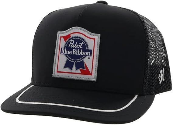 Pabst Blue Ribbon Hooey Officially Licensed Adjustable Snapback Mesh Back Trucker Hat