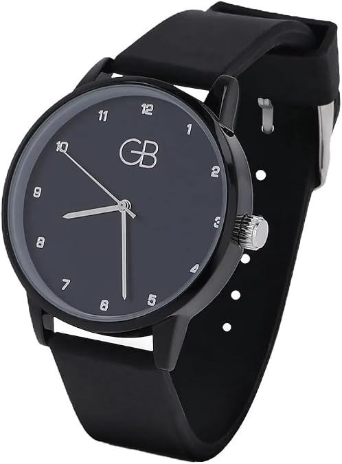 GB Kids Analog Watch for Boys Girls Ages 3-12 - Water Resistant Watches with Soft Silicone Strap - Easy to Read Learn time Presents - Children's Timepiece