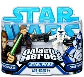 Star Wars: Clone Wars Galactic Heroes Anakin Skywalker & Clone Trooper Action Figure 2-Pack