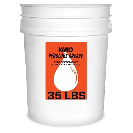 Kroil Pyrolube High-Temperature Lubricant - Industrial Non-Drip Grease for Furnaces, Kilns, Ovens, Chains & Conveyor Systems - Heat Resistant Lubricant - Can - 35 lb - 1 Pack (PG353)