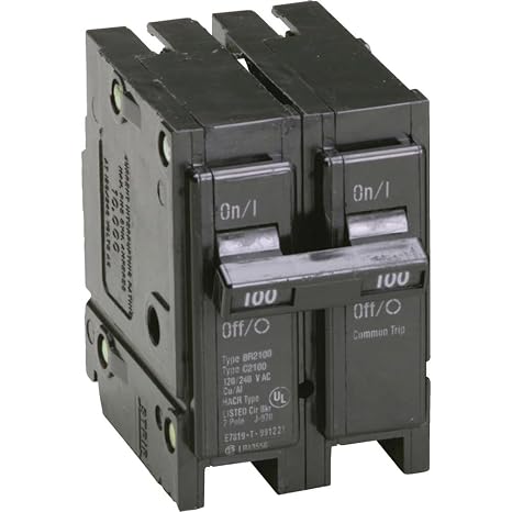 Eaton BR 100A Double-Pole Standard Trip Circuit Breaker - 1 Each