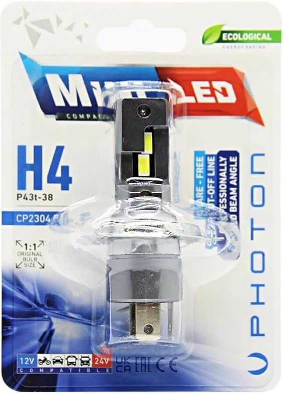 Photon Ampul Mini H4 12-24V Compact Led (Tekli Blister) PHT CP2304 B1