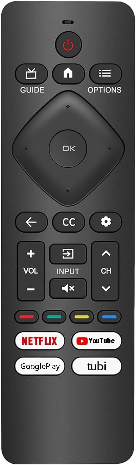 Remote Control Replacement for Philips Google/Android Smart TV, Universal and No Setup Required (Without Voice Function)