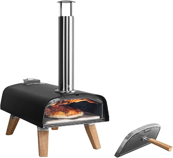 BOSKA Pizza Oven Outdoor Pro Pellet - Portable Pellet Pizza Oven - Pizza in 90s Seconds - Wood Pellets - Outdoor Cooking - Includes Bottle Opener and
