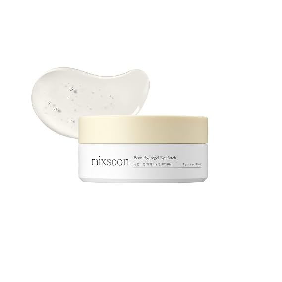 mixsoon Bean Hydrogel Eye Patch 84 g / 2.96 oz. (30 pairs) Korean Glass Skin Care Under Patch Hydrating Radiance Easy Patch fore Korean Glass SKin Care