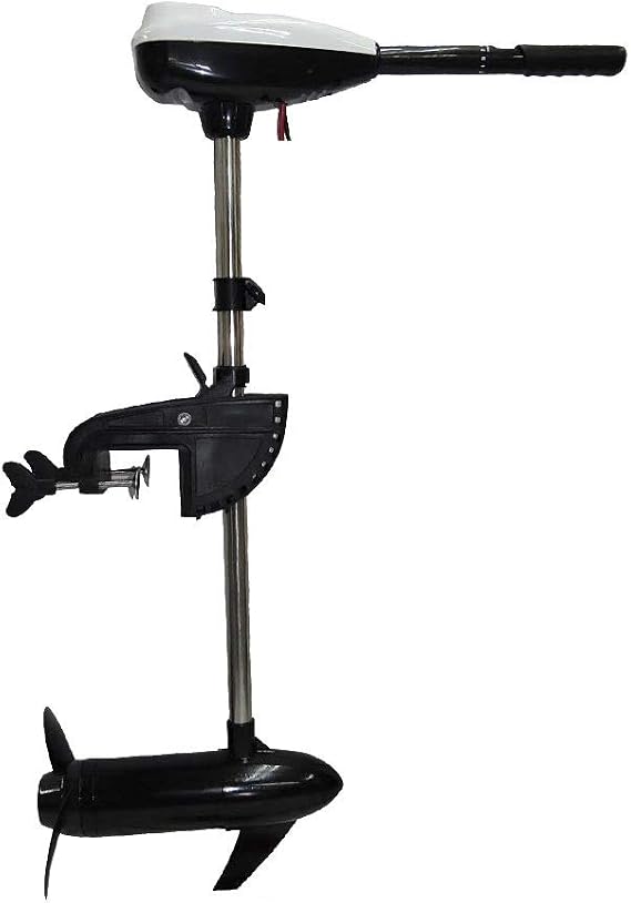 TOP.STAR Electric Motor 60 Pounds Approx. 0.9 Horsepower 12V High Output 612W No License Required Electric Outboard Motor High Output Ideal for Rubber Boats