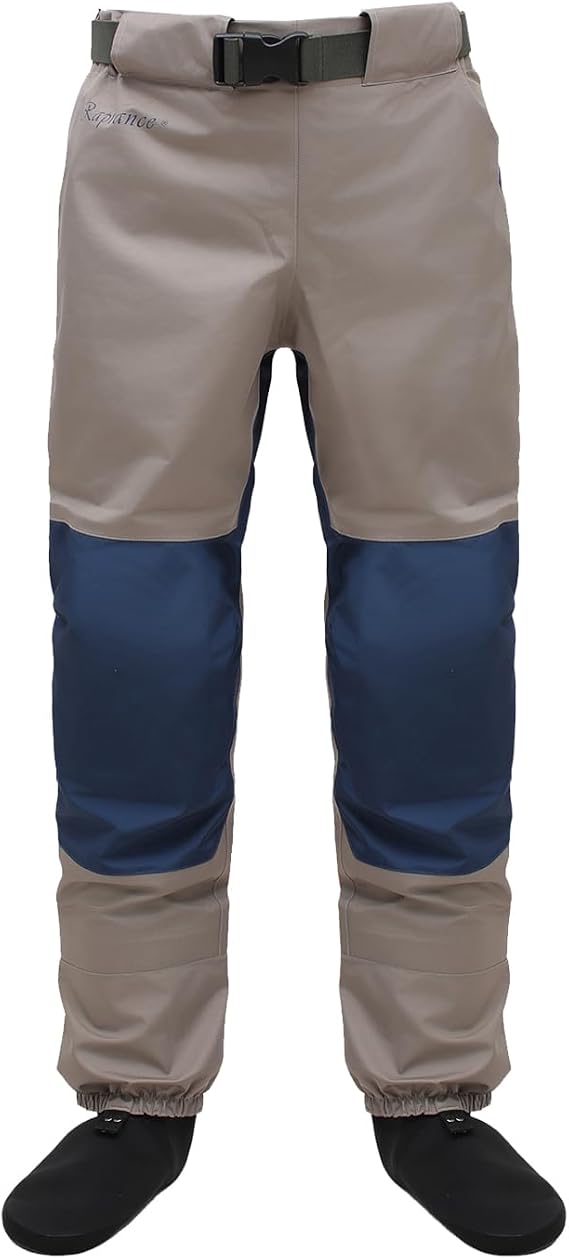 Raprance Breathable Stockingfoot Waist High Fishing Wading Pants Waders