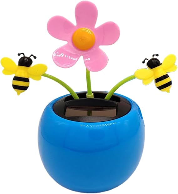 Sun Dancing Flowers - Dancing Flower Solar Powered Car Dashboard Toy, Solar Power Car Dashboard Decoration, Bobblehead Decoration for Dashboard Decoration