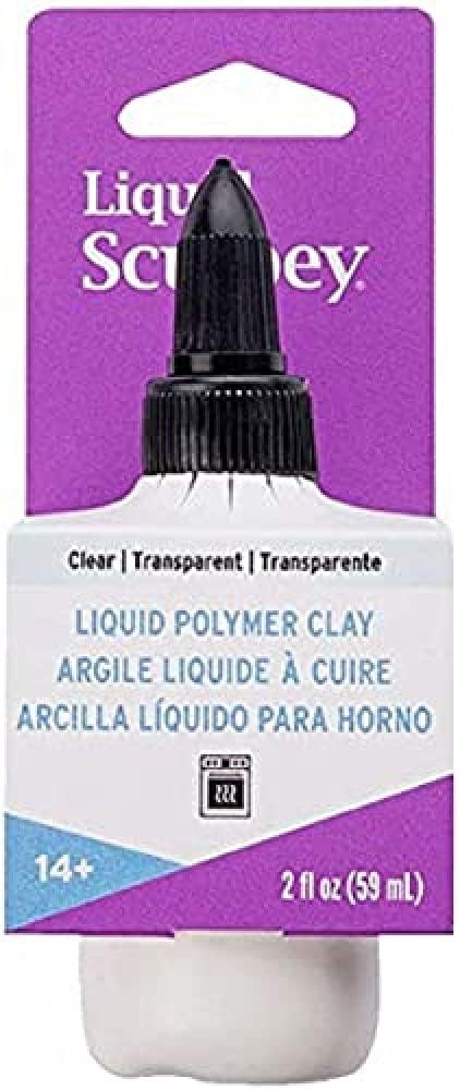 Sculpey Liquid Sculpey Liquid Polymer Oven-Bake Clay, Clear, 2 oz. bottle, Great for jewelry, holiday, DIY, mixed media, window clings, home decor and more! Great for beginners to artists!