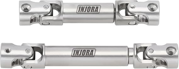 INJORA Stainless Steel Center Drive Shafts for Redcat Ascent-18 Upgrade