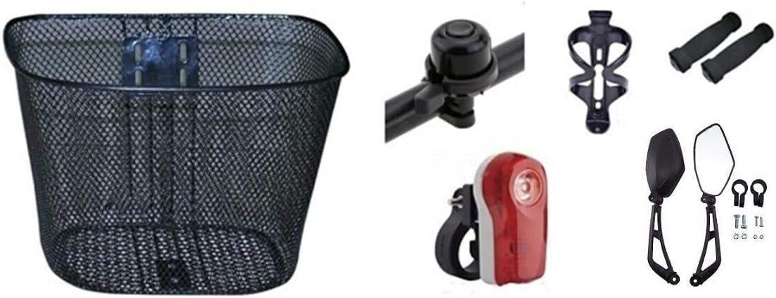 Bİsİklet Ön Sepet Ve Aksesuar Setİ 6 ParÇa Ekonomİk Paket
