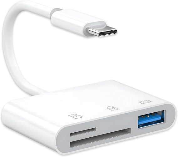 USB C to SD Card Reader,Fast Transfer,Type-C to SD/TF Card Reader