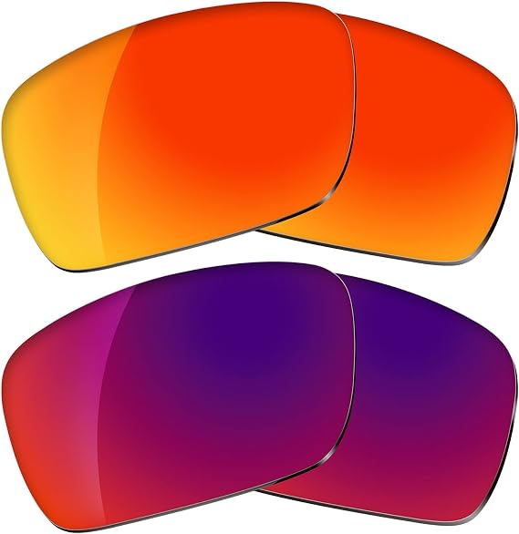 Dynamix Polarized Replacement Lenses for Oakley Fuel Cell - Fire Red & Midnight