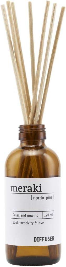 Meraki Nordic Pine Diffuser with 7 Sticks 120 ml
