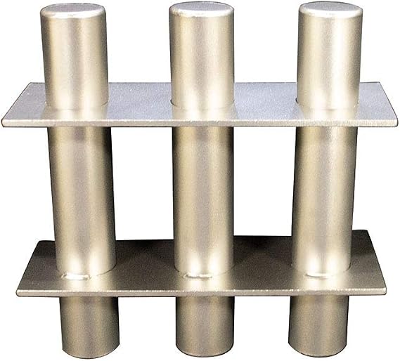MPI Rare Earth Square Grate Magnet for Removing Ferrous Tramp Metal Contaminants 100% Stainless Steel Welded Construction (6x6 Rare Earth Square)