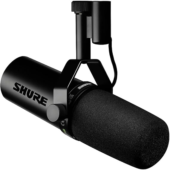 Shure SM7dB Dynamic Vocal Mic with Preamp for Streaming - Black