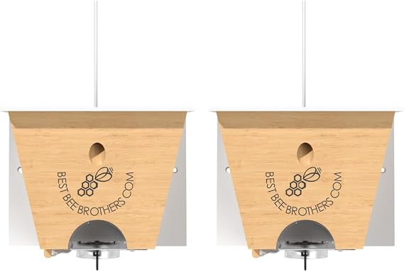 Best Bee Brothers Turbo Trap 2.0 Carpenter Bee Trap, White, 2-Pack