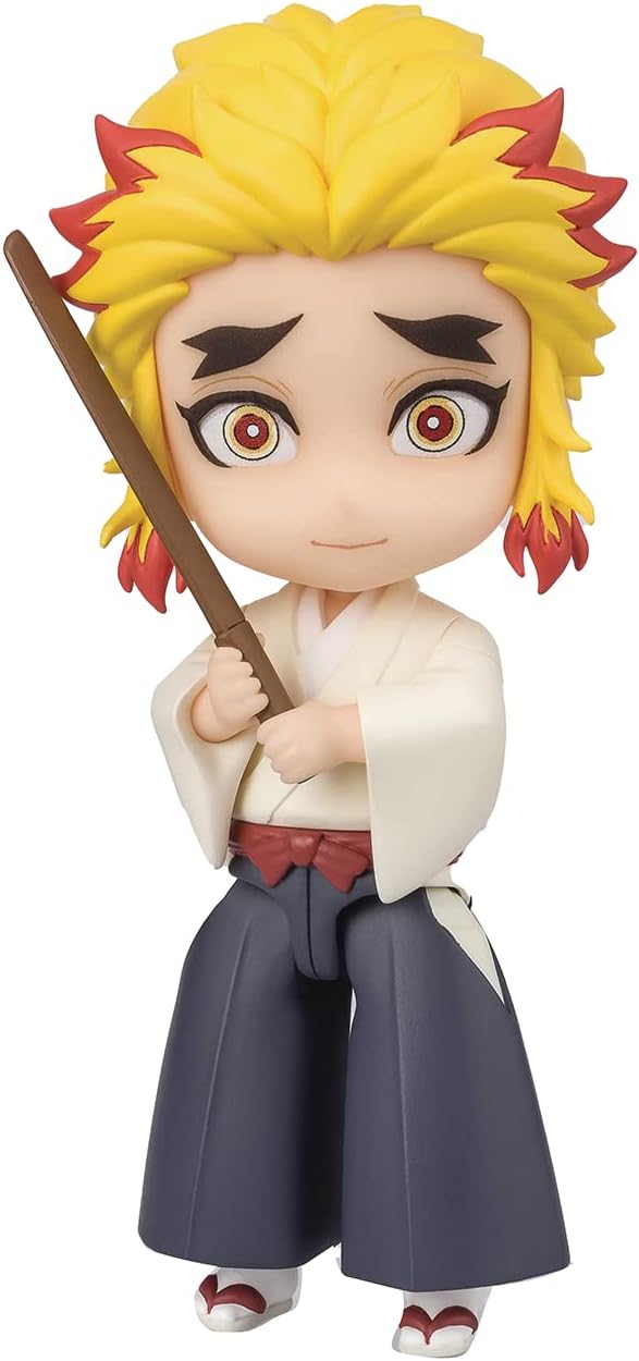 TAMASHII NATIONS Bandai Demon Slayer Mini Senjuro Rengoku Figure Figuarts 9 cm