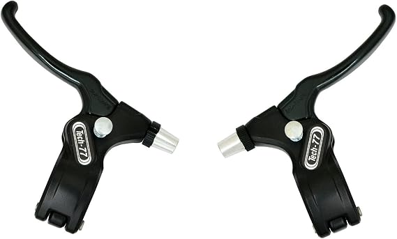 Dia-Compe DIACOMPE 182s2 Tech77 w/ ThumbLock Stopper Brake Lever Set , Black , DP2527