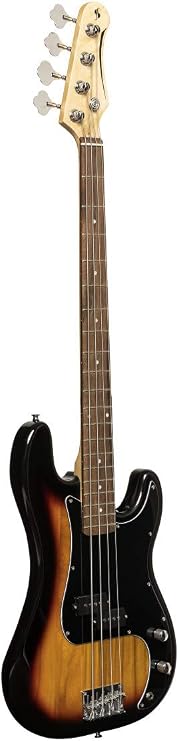 Stagg SBP-30 SNB Standard P Electric Bass Guitar - Sunburst