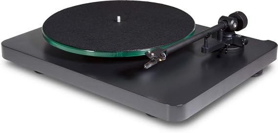 NAD C 558 Turntable with OM10 Cartridge, Precision Belt Drive, Acrylic Platter, Speed Control, and Vibration Isolation High-Fidelity Vinyl Record Player