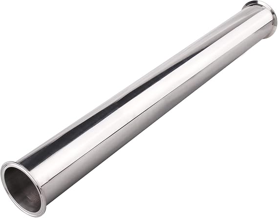 DERNORD Sanitary Spool Tube, Stainless Steel 304, 4 Inch Tri-Clamp, 36 Inch Length