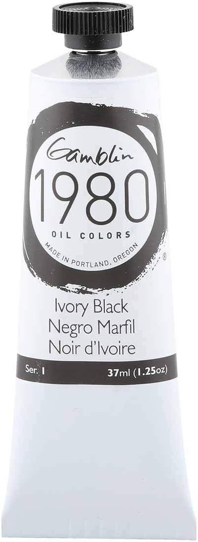 Gamblin 1980 Oil Ivory Black 37Ml