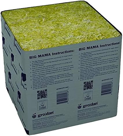 Grodan Big Mama, 8" x 8" x 8", case of 18