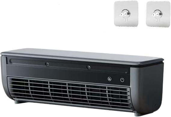 Wireless Charging Air Conditioner, Portable Wireless Air Conditioner, Aire Acondicionado De Pared, Mute Wall Mounted Air Conditioners, For Kitchen Bedroom Mini Air Cooler 3-Speed (Black) [Energy Class A]