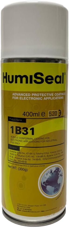 Humiseal, 70663, 1B31 Acrylic Conformal Coating Professional Grade Aerosol Spray for PCB Protection & Moisture Insulation, 12 oz Can