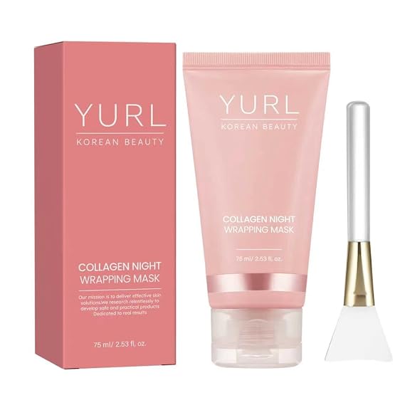 Collagen Night Wrapping Mask, Overnight Collagen Peel Off Mask ,2.53 Fl Oz