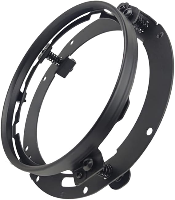 Black Mtorcycle Headlight Ring Bracket 7inch Led Round Trim Ring Mounting Bracket