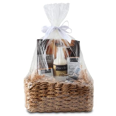 Cuccio Naturale Milk & Honey 5 Piece Gift Basket Set Spa Collection with Body Butter, Lyte Lotion, Dry Body Oil, Spa Mist & Cuticle Oil Nourishing Self-Care Gift for Women