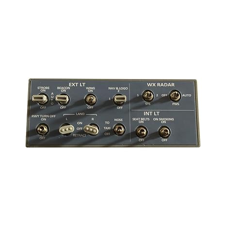 YounggDiy Flight Simulator Overhead Panel, A32X Mini Light Overhead Panel for MSFS 2020/2024- Compatible with Major Windows Flight Simulation Games
