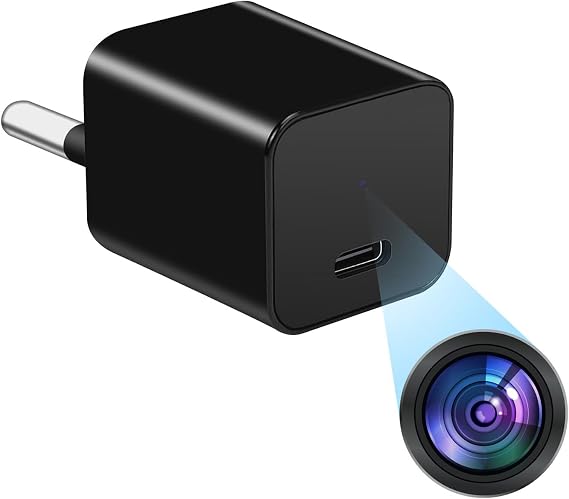 Hidden Spy Camera, Mini Camera, 1080P High Definition Nanny Camera, with Motion Detection Function, Suitable for Security Surveillance Indoor, Office and Other Places, No Wi-Fi.