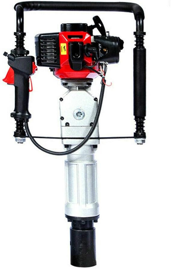 TFCFL 52CC Gas-Powered T Post Driver, 2 Stroke Fence Post Pile Driver, Manual Portable Lightweight Petrol Piledriver 2.3HP (Style1)