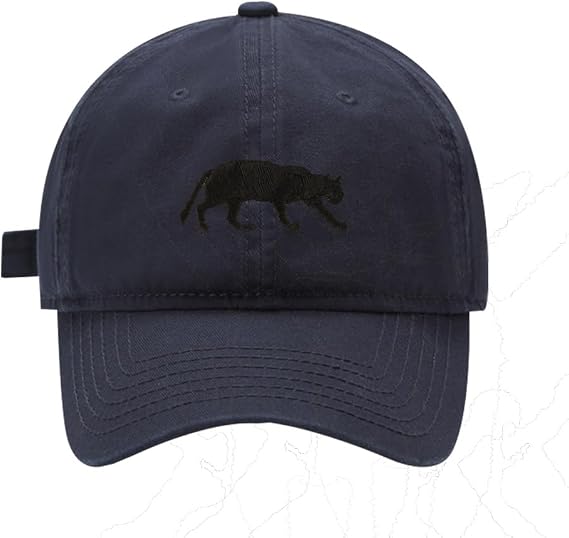 Men's Baseball Cap Embroidered Black Panther Adjustable Hat
