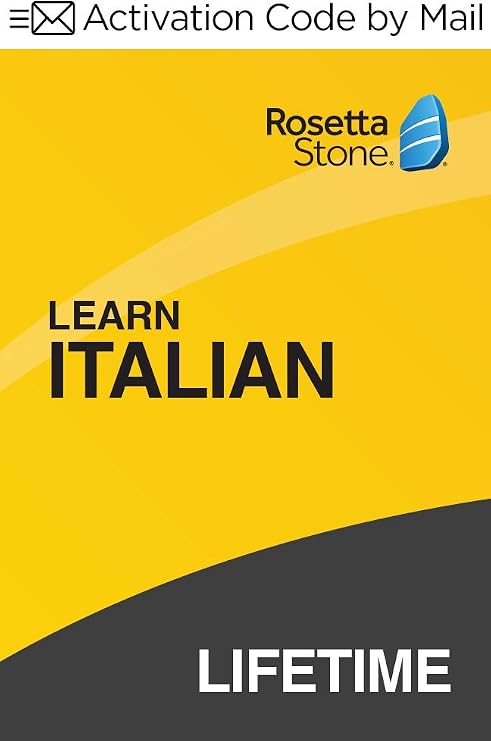Rosetta Stone: Learn Italian with Lifetime Access on iOS, Android, PC, and Mac [Activation Code by Mail]