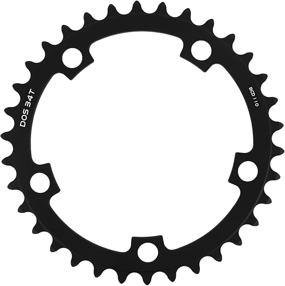 BUCKLOS 110BCD Road Bike Double Chainrings Aluminum 5 Bolts with Pin