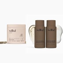 WELLBEL Women Clean Supplement for Hair, Skin, and Nails + Detox + Restore Duo Shampoo & Conditioner Set for Scalp Health & Hydration