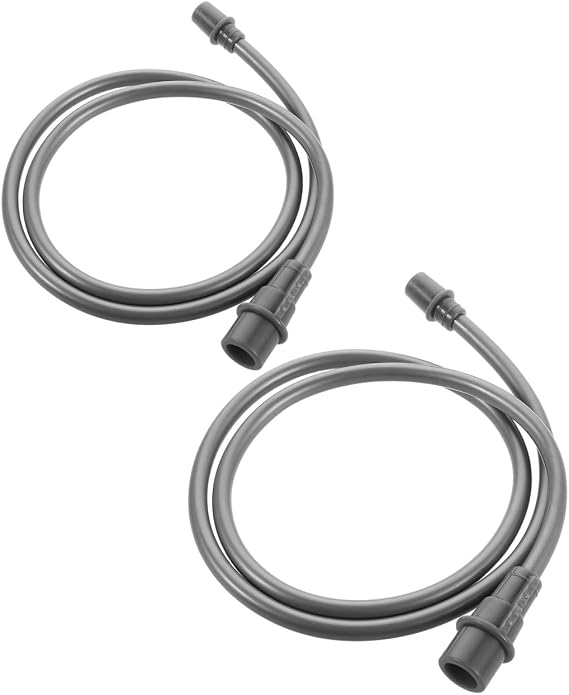 Home Cupping Vacuum Accessories 2Pcs 80Cm Gray Extension Tubes Easy Disassembly for Cleaning Suitable for Massage Device Replacement