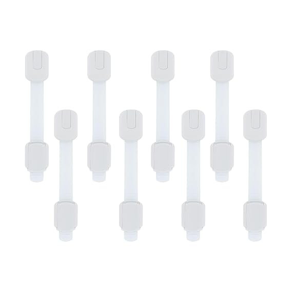 Nuby Multi-Use Child Safety Locks - 8 Pack