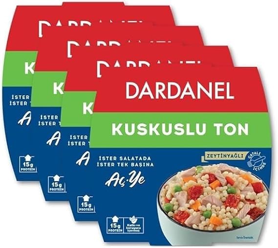 Dardanel Aç Ye Kuskuslu Ton Balığı 160 gr x 4 Adet
