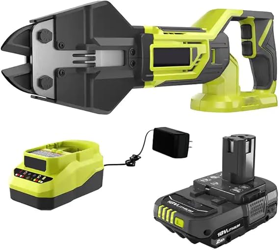 P592-PSK005 Fits for RYOBI 18V Cordless Bolt Cutters with 2.0 Ah Battery and Charger