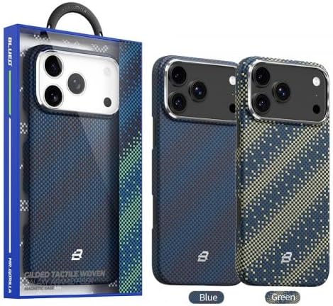 Mr. Gorilla iPhone 17 Pro Max Uyumlu MagSafe Destekli Aramid Fiber Telefon Kılıfı, Mavi