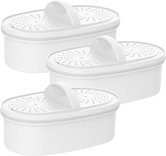 Replacement for All Waterdrop Pitcher and Dispenser Filtration Systems, Fits Waterdrop WD-PF-01A Plus, Reduces PFAS, PFOA/PFOS, Chlorine, Last Up to 200 Gallons (Pack of 3), Aqua Crest