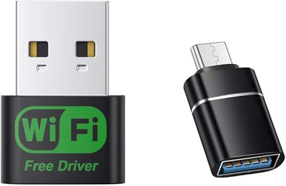 USB WiFi Adapter, Built-in high-gain Antenna,USB for PC Desktop/Laptop,Wireless Network Adapter Supports Windows 11/10/8/7